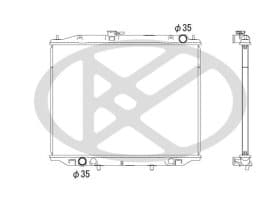 Радіатор охолодження двигуна Радіатор охолодження двигуна