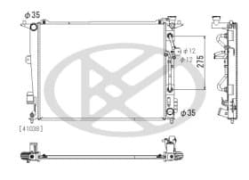 Радиатор охлаждения двигателя