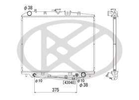 Радиатор охлаждения двигателя