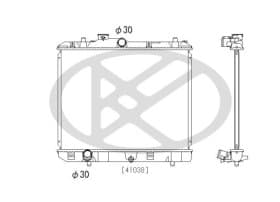 Радиатор охлаждения двигателя