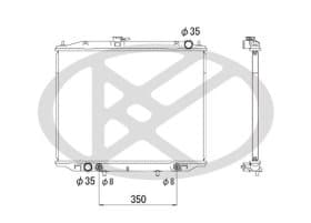 Радіатор охолодження двигуна Радіатор охолодження двигуна