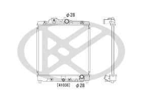 Радиатор охлаждения двигателя