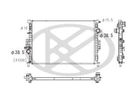 Радіатор охолодження двигуна Радіатор охолодження двигуна