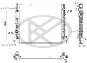 Радиатор охлаждения двигателя