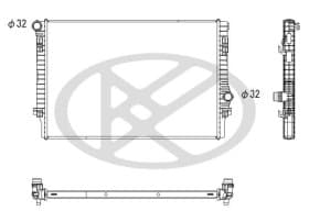 Радіатор охолодження двигуна Радіатор охолодження двигуна