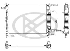Радиатор охлаждения двигателя