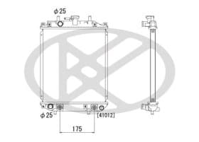 Радіатор охолодження двигуна Радіатор охолодження двигуна