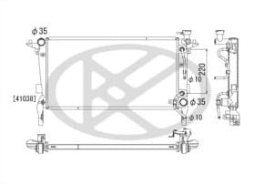 Радиатор охлаждения двигателя