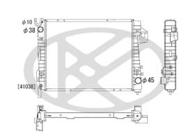 Радиатор охлаждения двигателя
