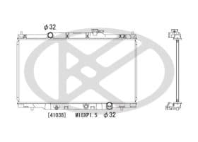 Радиатор охлаждения двигателя