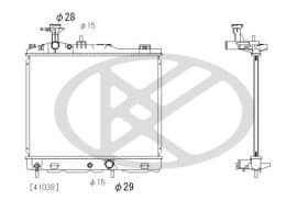 Радиатор охлаждения двигателя Радиатор охлаждения двигателя
