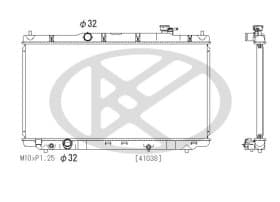 Радиатор охлаждения двигателя