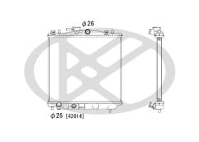 Радиатор охлаждения двигателя