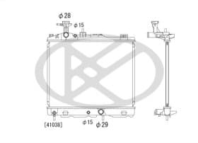 Радиатор охлаждения двигателя Радиатор охлаждения двигателя