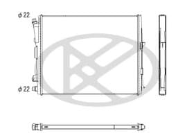 Радиатор охлаждения двигателя