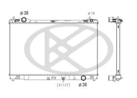 Радиатор охлаждения двигателя