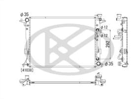 Радиатор охлаждения двигателя