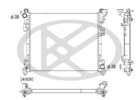 Радіатор охолодження двигуна Радіатор охолодження двигуна