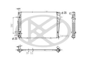 Радиатор охлаждения двигателя