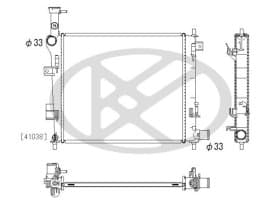 Радиатор охлаждения двигателя Радиатор охлаждения двигателя