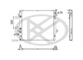 Радіатор охолодження двигуна