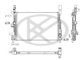 Радиатор охлаждения двигателя Радиатор охлаждения двигателя