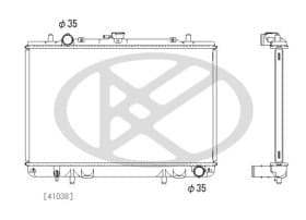 Радиатор охлаждения двигателя Радиатор охлаждения двигателя