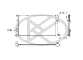 Радиатор охлаждения двигателя