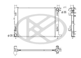 Радиатор охлаждения двигателя Радиатор охлаждения двигателя