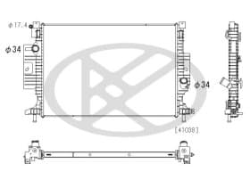 Радиатор охлаждения двигателя Радиатор охлаждения двигателя