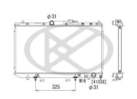 Радиатор охлаждения двигателя