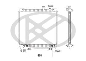 Радиатор охлаждения двигателя