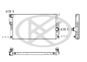Радиатор охлаждения двигателя