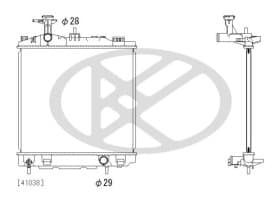 Радиатор охлаждения двигателя Радиатор охлаждения двигателя