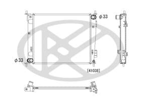 Радіатор охолодження двигуна Радіатор охолодження двигуна