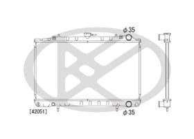 Радиатор охлаждения двигателя