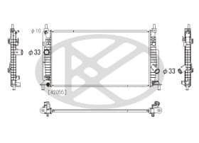 Радиатор охлаждения двигателя