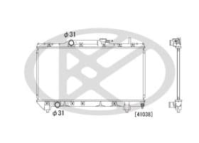 Радиатор охлаждения двигателя