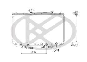 Радиатор охлаждения двигателя