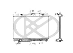Радіатор охолодження двигуна Радіатор охолодження двигуна