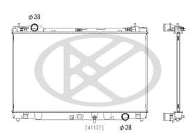 Радиатор охлаждения двигателя