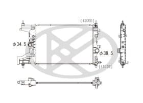 Радиатор охлаждения двигателя