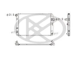 Радиатор охлаждения двигателя