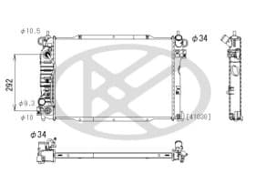 Радиатор охлаждения двигателя