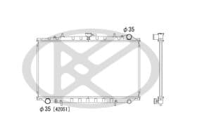 Радиатор охлаждения двигателя