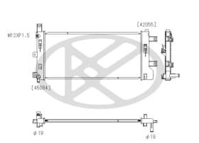 Радиатор охлаждения двигателя