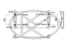 Радіатор охолодження двигуна