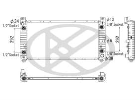 Радіатор охолодження двигуна