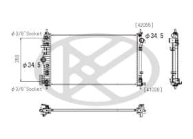 Радиатор охлаждения двигателя Радиатор охлаждения двигателя