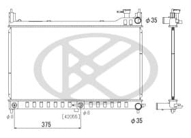 Радиатор охлаждения двигателя